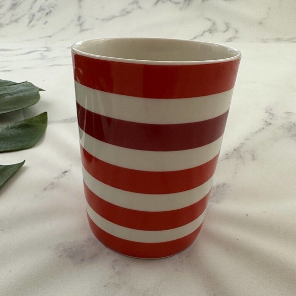 Kate Spade Lenox Morning Mantras Coffee Mug White Pink Stripe How Sweet It Is - Picture 2 of 5